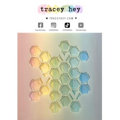 Tracey Hey Stencil - Honeycomb